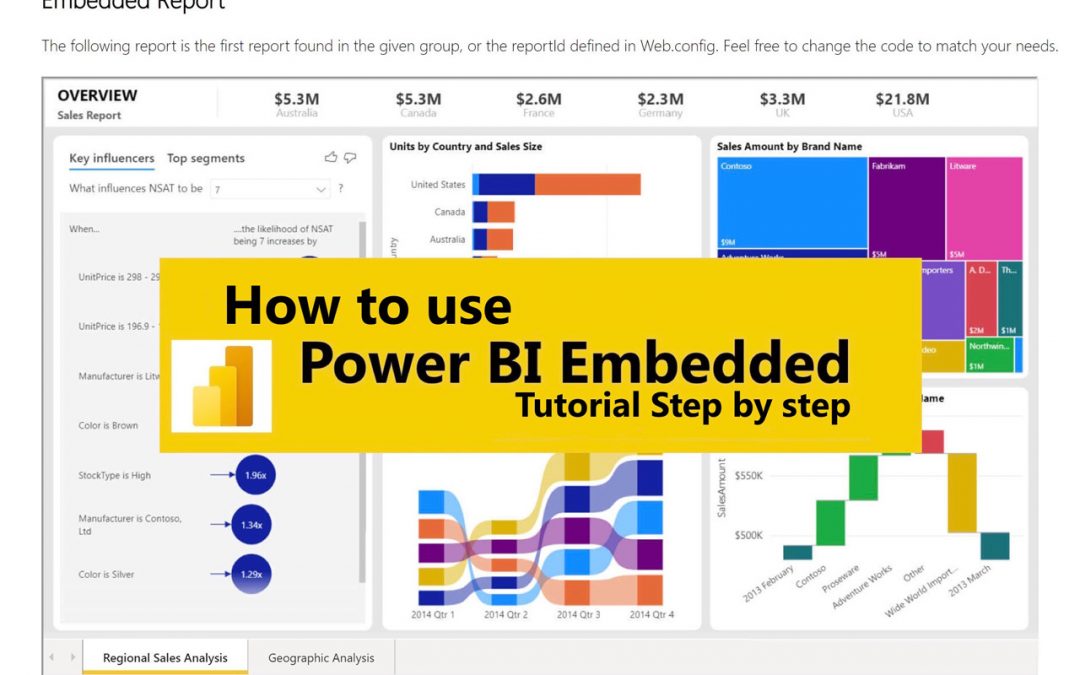 How to use Power BI Embedded Tutorial step by step