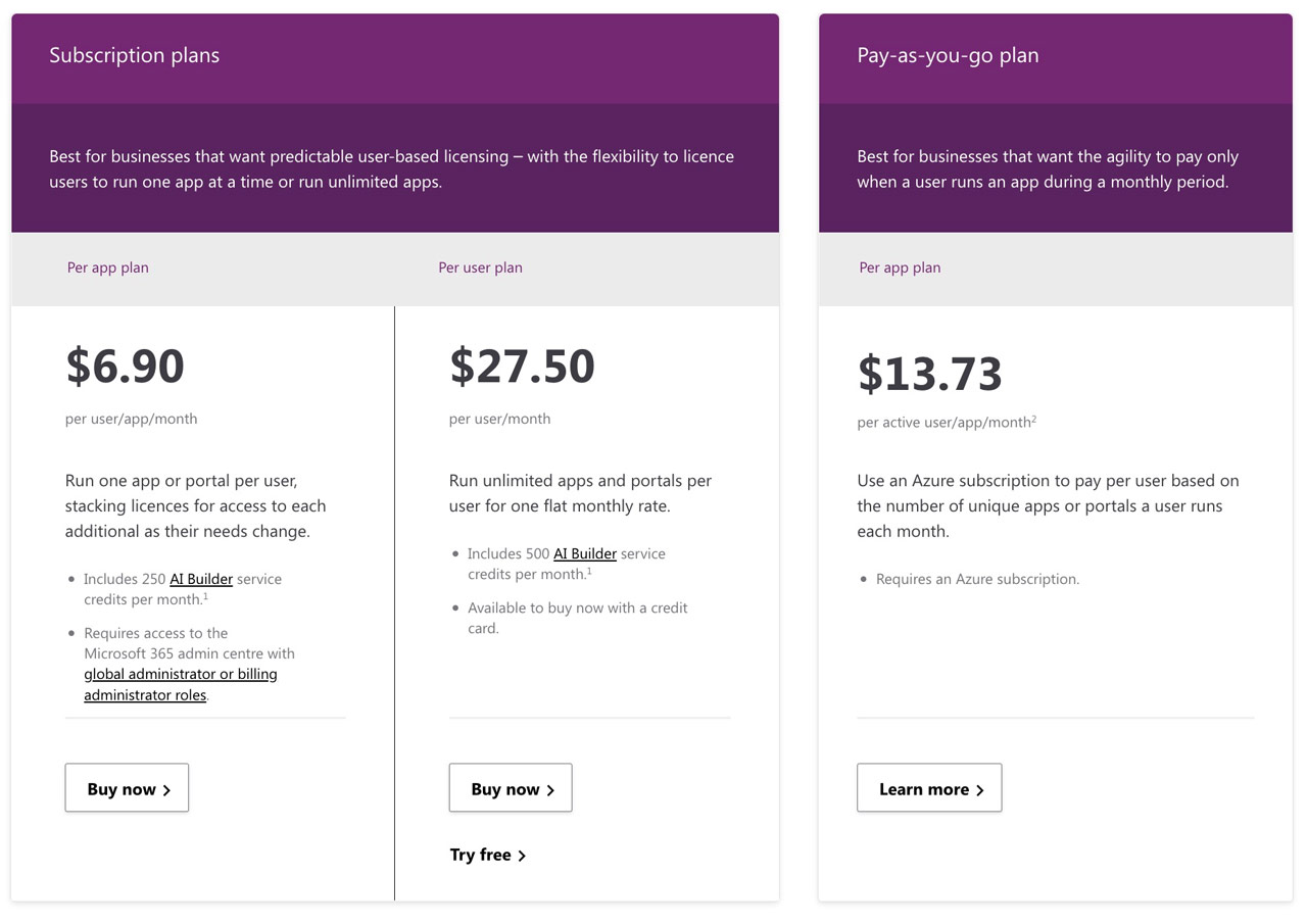 how much does powerapps cost