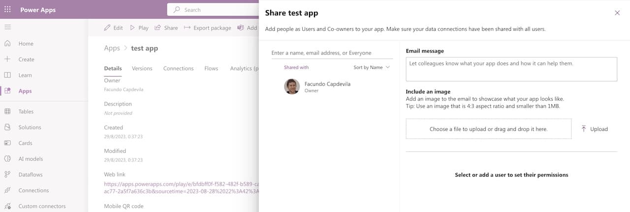 share power apps | how to use power apps