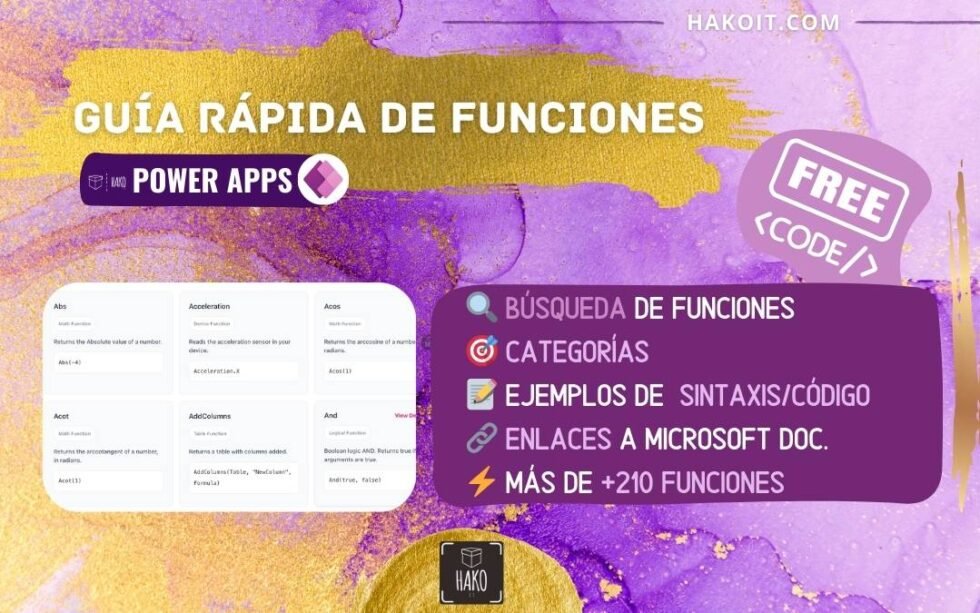 Funciones de power apps cheatsheet la gu a r pida y completa de