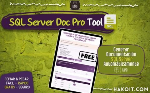 SQL Server Documentación Automática | SQL Server Doc Pro Generator ...