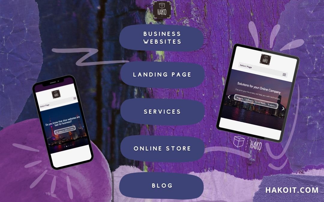 website landing page blog