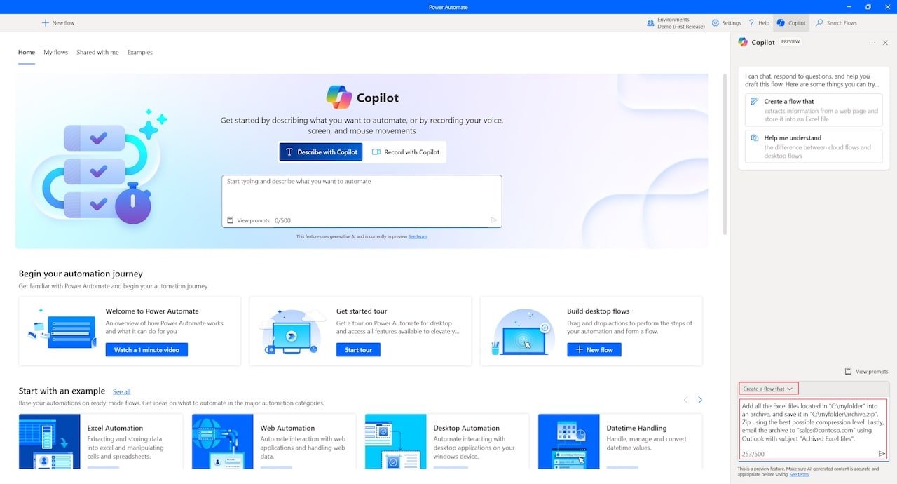 power automate desktop copilot