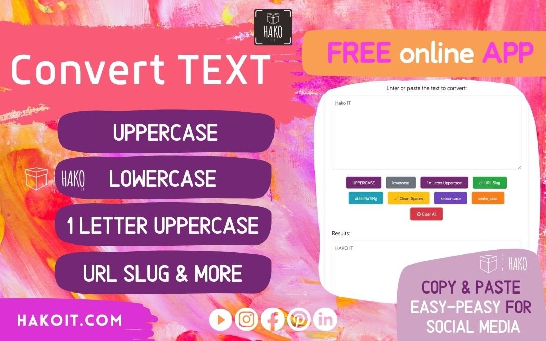 uppercase to lowercase uppercase to lowercase