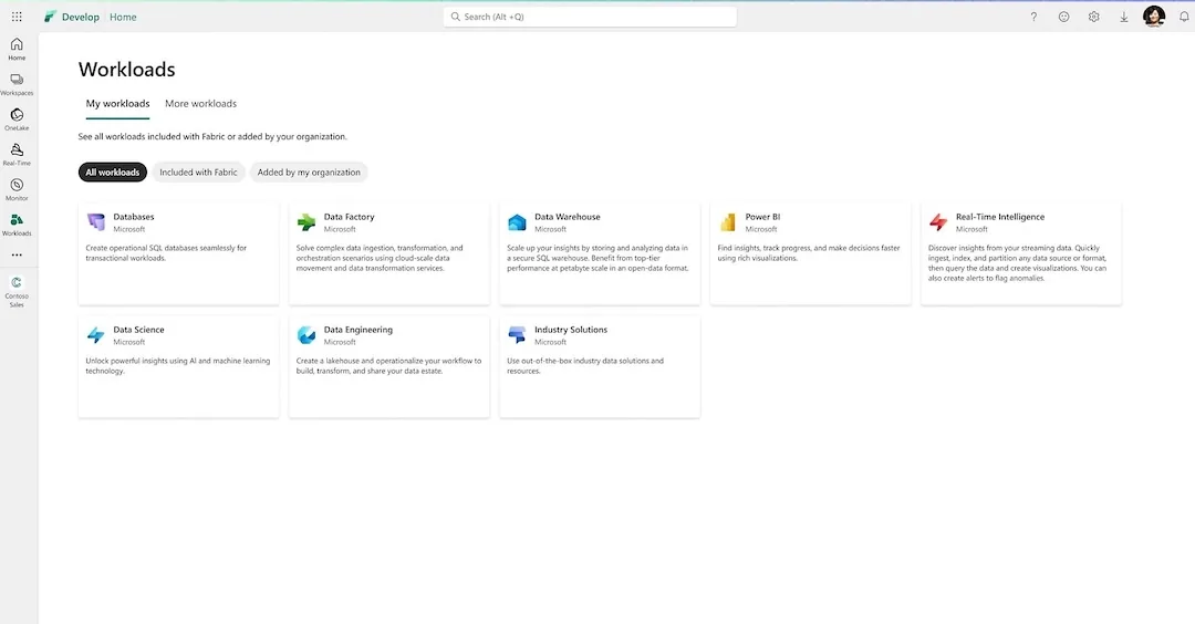 microsoft fabric workloads